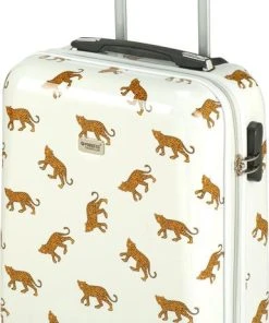 Goedkoop ⭐ Princess Traveller Trendy Animal Collection - ???? Handbagage Koffer - Leopard - Wit - 56cm ???? -Herschel Shop 385x840 1