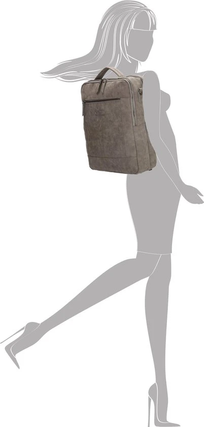 Beste deal ⌛ Enrico Benetti Nikki 66516 Business Rugtas M 14" Laptop, Met Lange Schouderband - Grijs ✔️ 4 Beste deal ⌛ Enrico Benetti Nikki 66516 Business Rugtas M 14" Laptop, Met Lange Schouderband - Grijs ✔️ - Afbeelding 2