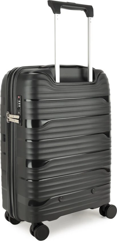 Uitgang ???? Decent EXPLORER PP ???? Handbagage Trolley 55 Cm - 38 Liter - Black ⌛ 12 Uitgang ???? Decent EXPLORER PP ???? Handbagage Trolley 55 Cm - 38 Liter - Black ⌛ - Afbeelding 10