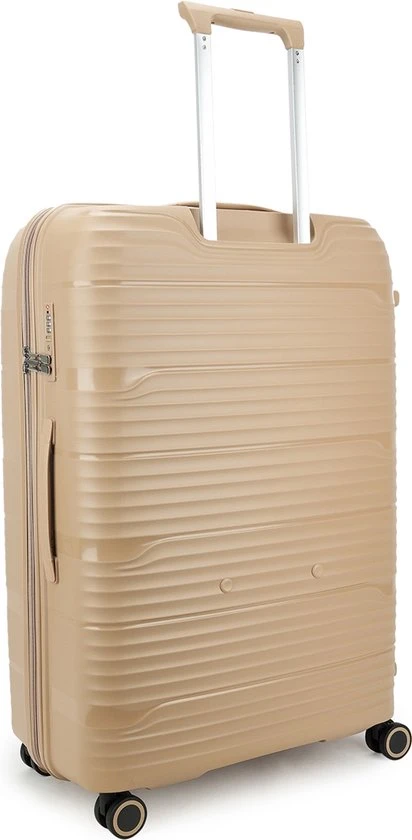 Gloednieuw ✨ Decent Harde Koffer / Trolley / Reiskoffer - Explorer - 77 Cm (XL) - Champagne ???? 8 Gloednieuw ✨ Decent Harde Koffer / Trolley / Reiskoffer - Explorer - 77 Cm (XL) - Champagne ???? - Afbeelding 6