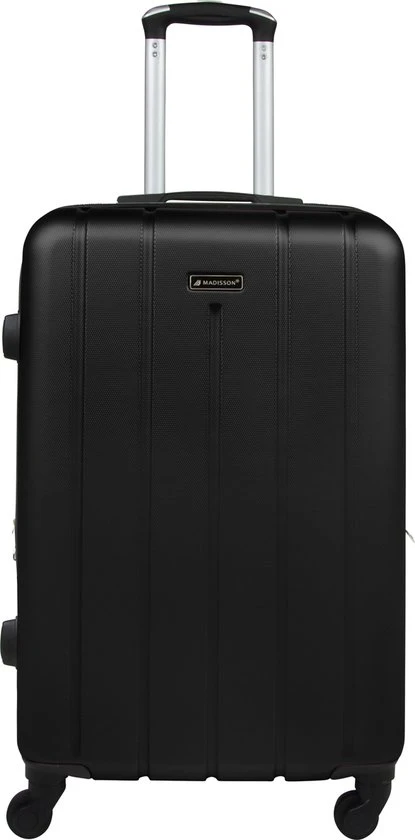 Gloednieuw ⭐ Madisson - Reis Koffer - Lichtgewicht Koffer - 4 Wielen - 60 Cm - Cijferslot - Zwart - Black Friday 2022 ✨ 3 Gloednieuw ⭐ Madisson - Reis Koffer - Lichtgewicht Koffer - 4 Wielen - 60 Cm - Cijferslot - Zwart - Black Friday 2022 ✨