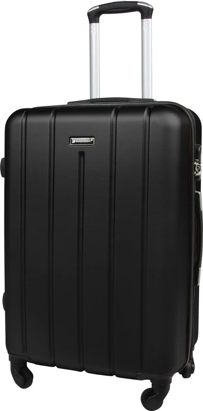 Gloednieuw ⭐ Madisson - Reis Koffer - Lichtgewicht Koffer - 4 Wielen - 60 Cm - Cijferslot - Zwart - Black Friday 2022 ✨ 9 Gloednieuw ⭐ Madisson - Reis Koffer - Lichtgewicht Koffer - 4 Wielen - 60 Cm - Cijferslot - Zwart - Black Friday 2022 ✨ - Afbeelding 7