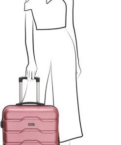 Beste deal ⭐ Beagles Originals Comfy Travel 3 Delige ABS Kofferset - Rosé Goud ???? -Herschel Shop 425x840 2