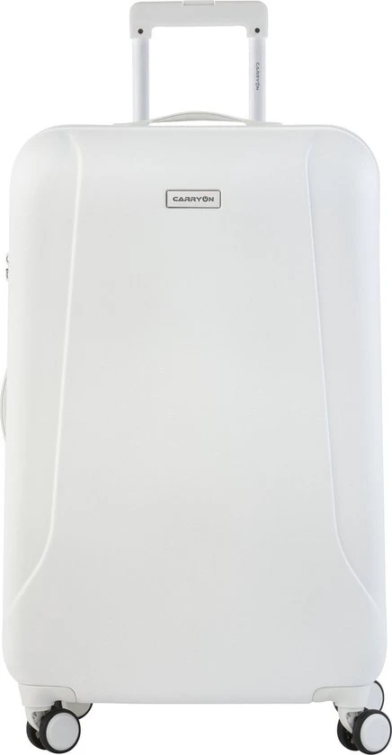 Promo ???? CarryOn Skyhopper Reiskoffer - 78cm TSA Trolley Met OKOBAN - Dubbele Wielen - Wit ???? 3 Promo ???? CarryOn Skyhopper Reiskoffer - 78cm TSA Trolley Met OKOBAN - Dubbele Wielen - Wit ????