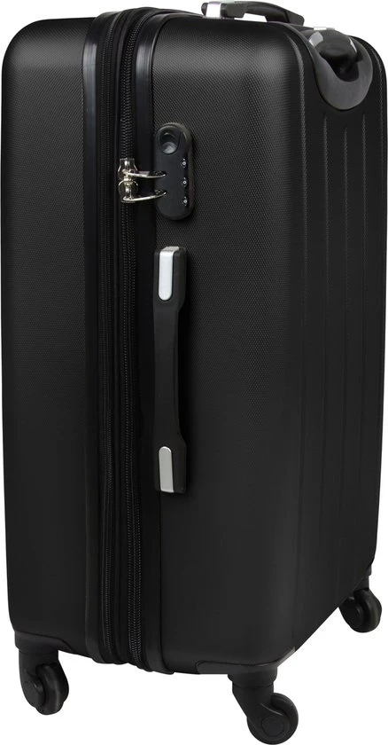 Gloednieuw ⭐ Madisson - Reis Koffer - Lichtgewicht Koffer - 4 Wielen - 60 Cm - Cijferslot - Zwart - Black Friday 2022 ✨ 7 Gloednieuw ⭐ Madisson - Reis Koffer - Lichtgewicht Koffer - 4 Wielen - 60 Cm - Cijferslot - Zwart - Black Friday 2022 ✨ - Afbeelding 5