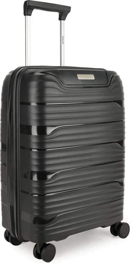 Uitgang ???? Decent EXPLORER PP ???? Handbagage Trolley 55 Cm - 38 Liter - Black ⌛ 4 Uitgang ???? Decent EXPLORER PP ???? Handbagage Trolley 55 Cm - 38 Liter - Black ⌛ - Afbeelding 2