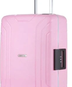 Coupon ???? CarryOn Steward TSA Reiskoffer - 65cm Trolley Met Kliksloten - Dubbele Wielen - Roze ????