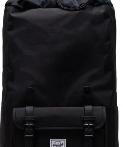 Uitgang ???? Herschel Little America Pro - Black / Ruime Weerbestendige Tote Met 35L Opbergvolume, Gemaakt Van Gerecycleerde Materialen, Met Matte ???? Coating, Interne Mesh Organiser / Met Levenslange Fabrieksgarantie / Limited Lifetime Warranty / Zwart ???? -Herschel Shop 450x840 1