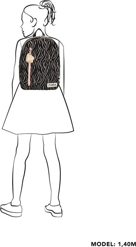 Goedkoopste ???? Zebra Trends Kinder Rugzak M Zebra Grey ???? 9 Goedkoopste ???? Zebra Trends Kinder Rugzak M Zebra Grey ???? - Afbeelding 7