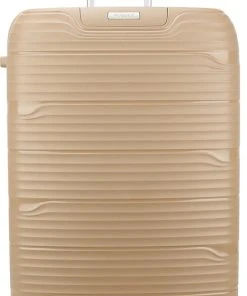 Gloednieuw ✨ Decent Harde Koffer / Trolley / Reiskoffer - Explorer - 77 Cm (XL) - Champagne ????