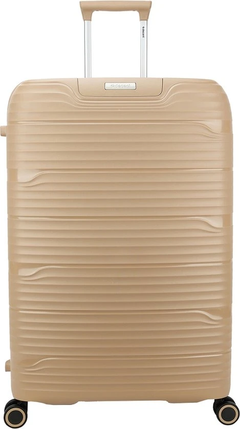 Gloednieuw ✨ Decent Harde Koffer / Trolley / Reiskoffer - Explorer - 77 Cm (XL) - Champagne ???? 3 Gloednieuw ✨ Decent Harde Koffer / Trolley / Reiskoffer - Explorer - 77 Cm (XL) - Champagne ????