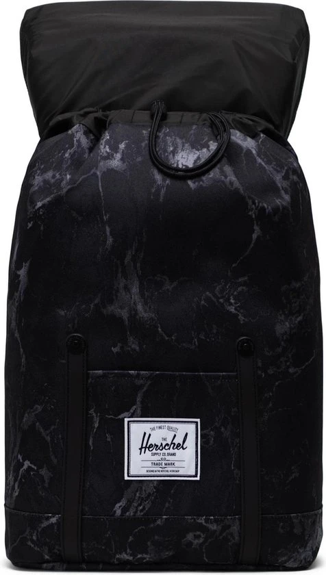 Goedkoop ???? Herschel Retreat - Black Marble / Rugzak Met 15" Fleece Gevoerd Laptopvak - 19.5L Opbergruimte - Magnetische Sluiting / Met Levenslange Fabrieksgarantie / Limited Lifetime Warranty / Zwart ???? 4 Goedkoop ???? Herschel Retreat - Black Marble / Rugzak Met 15" Fleece Gevoerd Laptopvak - 19.5L Opbergruimte - Magnetische Sluiting / Met Levenslange Fabrieksgarantie / Limited Lifetime Warranty / Zwart ???? - Afbeelding 2