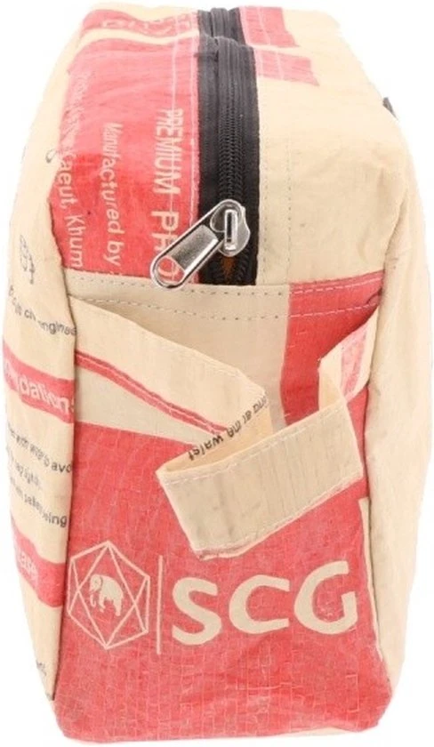 Goedkoop ???? MoreThanHip Toilettas Van Gerecyclede Cementzakken - Yindee Olifant Rood ???? 10 Goedkoop ???? MoreThanHip Toilettas Van Gerecyclede Cementzakken - Yindee Olifant Rood ???? - Afbeelding 8