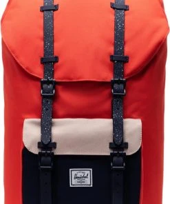 Beste Verkoop ???? Eco | Herschel Little America - Grenadine/Peacoat/Light Taupe / Ruime Rugzak Met 25L Opbergvolume - 15" Fleece-gevoerd Laptopvak - Magnetische Sluiting / Met Levenslange Fabrieksgarantie / Limited Lifetime Warranty / Multi ????