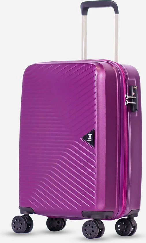 Promo ✨ ©TROLLEYZ - Ibiza No.3 - Reiskoffer 78cm Met TSA Slot - Dubbele Wielen - 360° Spinners - 100% ABS - Reiskoffer In Dazzling Purple ???? 10 Promo ✨ ©TROLLEYZ - Ibiza No.3 - Reiskoffer 78cm Met TSA Slot - Dubbele Wielen - 360° Spinners - 100% ABS - Reiskoffer In Dazzling Purple ???? - Afbeelding 8