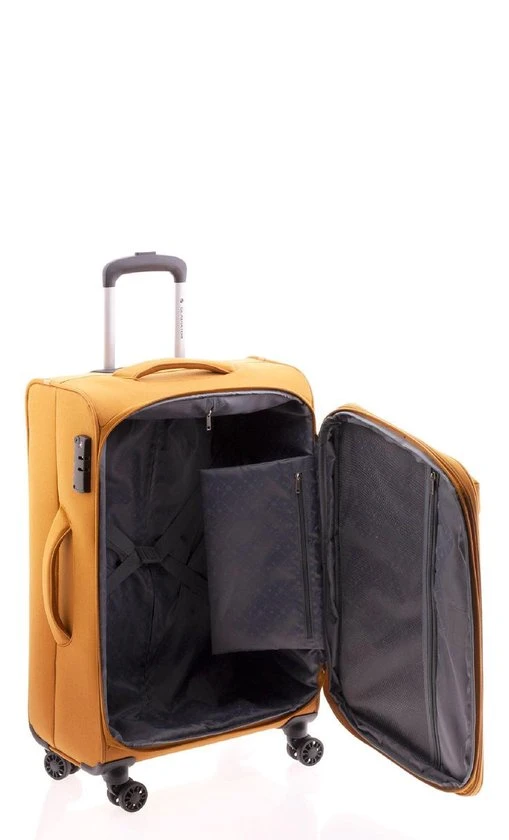 Begroting ???? Gladiator Arctic Medium Koffer Expandable - 66 Cm - TSA Slot - Okergeel ⌛ 6 Begroting ???? Gladiator Arctic Medium Koffer Expandable - 66 Cm - TSA Slot - Okergeel ⌛ - Afbeelding 4