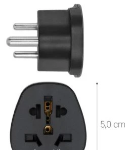 Aanbiedingen ???? Kwmobile 2x Reisstekker Type D - Ideaal Voor Reizen In India, Nepal En Sri Lanka - Universele Wereldstekker - Zwart ✨ -Herschel Shop 521x840 2