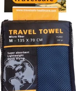 Promo ⭐ Travelsafe Traveltowel - Microfibre - 70x135cm - M - Blauw ⌛ -Herschel Shop 526x840 6