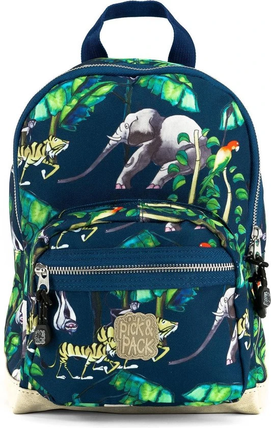 Beste Verkoop ???? Pick & Pack Vrolijke Jungle - Rugzak - Donkerblauw - Maat S ???? 3 Beste Verkoop ???? Pick & Pack Vrolijke Jungle - Rugzak - Donkerblauw - Maat S ????