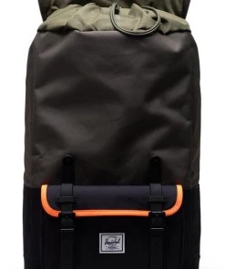 Goedkoopste ???? Herschel Little America Pro - Ivy Green/Black/Shocking Orange / Ruime Rugzak Met 28L Opbergvolume, Gemaakt Van Gerecycleerde Materialen / Gewatteerd Laptopvak / Met Levenslange Fabrieksgarantie (limited) / Multi ❤️ -Herschel Shop 538x840 5