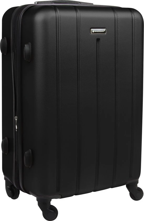 Gloednieuw ⭐ Madisson - Reis Koffer - Lichtgewicht Koffer - 4 Wielen - 60 Cm - Cijferslot - Zwart - Black Friday 2022 ✨ 4 Gloednieuw ⭐ Madisson - Reis Koffer - Lichtgewicht Koffer - 4 Wielen - 60 Cm - Cijferslot - Zwart - Black Friday 2022 ✨ - Afbeelding 2