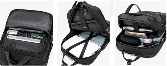 Goedkoopste ???? Golden Wolf Rugzak Anti-diefstal / Rugtas / Reistas / Weekendtas / Schooltas / 46x31x18(of 27)cm (25 Of 37l)/ Laptop 17 Inch / USB -oplaadpoort / Zwart / Waterfles ✨ 6 Goedkoopste ???? Golden Wolf Rugzak Anti-diefstal / Rugtas / Reistas / Weekendtas / Schooltas / 46x31x18(of 27)cm (25 Of 37l)/ Laptop 17 Inch / USB -oplaadpoort / Zwart / Waterfles ✨ - Afbeelding 4