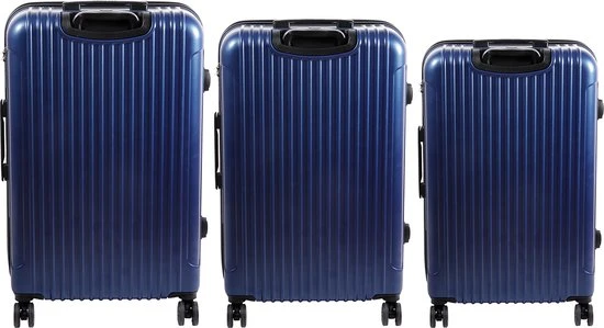 Uitgang ???? Biggdesign Ocean Reiskoffer - ???? Handbagage Koffer - Baggage Set - Marineblauw-3 Stuks ✔️ 7 Uitgang ???? Biggdesign Ocean Reiskoffer - ???? Handbagage Koffer - Baggage Set - Marineblauw-3 Stuks ✔️ - Afbeelding 5