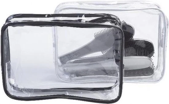 Beste deal ???? Sibel Toilettas Transparant Wit ???? 3 Beste deal ???? Sibel Toilettas Transparant Wit ????