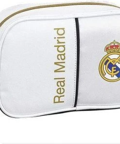 Goedkoopste ???? Real Madrid CF Toilettas Voor Op School Real Madrid C.F. 19/20 Wit Zwart ????