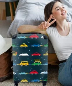 Goedkoop ???? MuchoWow® Koffer - Patronen - Auto - Ruimte - Kind - Jongens - Kinderen - Kids - Past Binnen 55x40x20 Cm En 55x35x25 Cm - ???? Handbagage - Trolley - Fotokoffer - Cabin Size - Print ???? -Herschel Shop 550x366 19