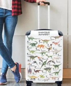 Top 10 ⭐ MuchoWow® Koffer - Alfabet - Dinosaurussen - Kinderkamer - Jongens - Meisjes - Kinderen - Past Binnen 55x40x20 Cm En 55x35x25 Cm - ???? Handbagage - Trolley - Fotokoffer - Cabin Size - Print ???? -Herschel Shop 550x366 30