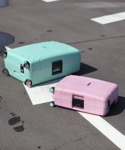 Coupon ???? CarryOn Steward TSA Reiskoffer - 65cm Trolley Met Kliksloten - Dubbele Wielen - Roze ???? -Herschel Shop 550x366 36