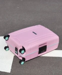 Coupon ???? CarryOn Steward TSA Reiskoffer - 65cm Trolley Met Kliksloten - Dubbele Wielen - Roze ???? -Herschel Shop 550x366 37