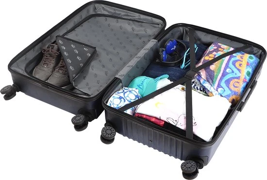 Uitgang ???? Biggdesign Ocean Reiskoffer - ???? Handbagage Koffer - Baggage Set - Marineblauw-3 Stuks ✔️ 12 Uitgang ???? Biggdesign Ocean Reiskoffer - ???? Handbagage Koffer - Baggage Set - Marineblauw-3 Stuks ✔️ - Afbeelding 10
