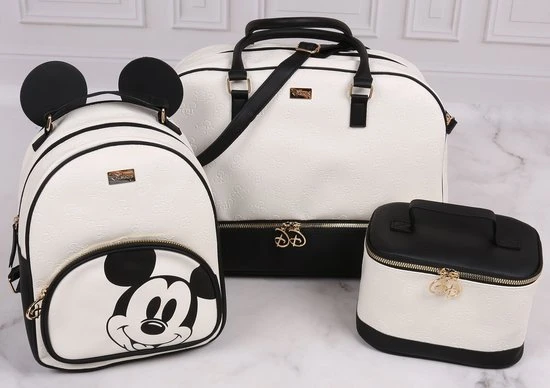 Beste Pirce ✔️ Mickey Mouse DISNEY - Crèmezwarte Toilettas / Koffer, Reliëf ✨ 4 Beste Pirce ✔️ Mickey Mouse DISNEY - Crèmezwarte Toilettas / Koffer, Reliëf ✨ - Afbeelding 2