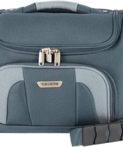 Flash-uitverkoop ⭐ Travelite Orlando ???? Handbagage Beauty Case, Met Clip-on Functie, 19 Liter, 0,9 Kg, Marineblauw (Blauw) ????