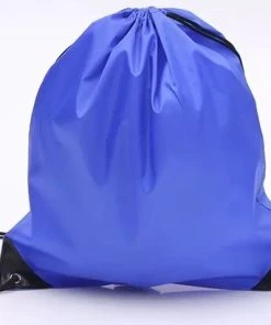 Beste Verkoop ???? Ecorare Gymtas Met Rijgkoord - Nylon Rugzakjes – Waterafstotend – Donker Blauw - Zwemtas - Rugtas - 12 Liter - Gratis Verzonden ????