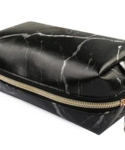 Uitgang ???? Evvie Toilettas Beautycase Etui Organizer Voor Toiletartikelen, Makeup En Make-up Kwasten - Marble Zwart ???? -Herschel Shop 550x421 6