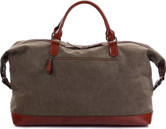 Kopen ⌛ Merkloos Ines Delaure - Weekendtas - Weekender - Reistas - Sport Tas - 35 Liter - Kaki ???? 6 Kopen ⌛ Merkloos Ines Delaure - Weekendtas - Weekender - Reistas - Sport Tas - 35 Liter - Kaki ???? - Afbeelding 4