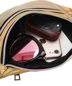 Kopen ???? Merkloos Heuptas Glanzend - Fanny Pack - Buideltasje - Heuptasje Dames - Festival Tasje - Kunststof - 30 X 13 Cm - Goud ✔️ -Herschel Shop 550x437 3