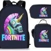Groothandel ???? Gift Land® Fortnite Rugzak- Kinder Rugtas En Pennen Etui Met Een Bijhorende Lunchtas - Blauw Schooltas - 16 Liter - 3 Ritsvakken ???? -Herschel Shop 550x441 1