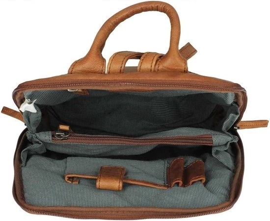 Goedkoop ???? Spikes & Sparrow Rugtas / Rugzak / Schooltas - Bronco - 6 Liter - Leer - Cognac ✔️ 9 Goedkoop ???? Spikes & Sparrow Rugtas / Rugzak / Schooltas - Bronco - 6 Liter - Leer - Cognac ✔️ - Afbeelding 7