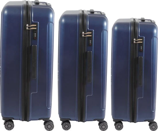 Uitgang ???? Biggdesign Ocean Reiskoffer - ???? Handbagage Koffer - Baggage Set - Marineblauw-3 Stuks ✔️ 6 Uitgang ???? Biggdesign Ocean Reiskoffer - ???? Handbagage Koffer - Baggage Set - Marineblauw-3 Stuks ✔️ - Afbeelding 4