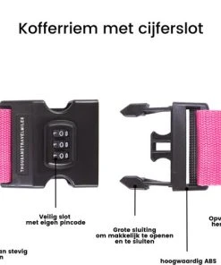 Promo ???? Combi Deal – Bagageband + 2 Stuks Aluminium Bagagelabels – Paars – Bagage Riem – Kofferlabel – 3-cijfer Slot – Kofferband – Reislabel - Thousandtravelmiles ???? -Herschel Shop 550x471 1