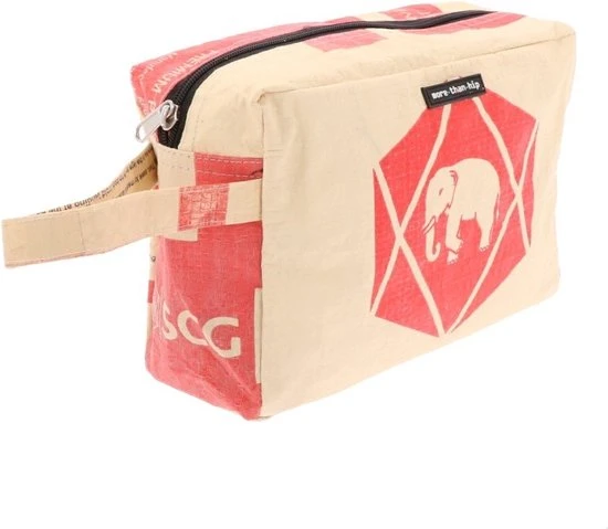 Goedkoop ???? MoreThanHip Toilettas Van Gerecyclede Cementzakken - Yindee Olifant Rood ???? 12 Goedkoop ???? MoreThanHip Toilettas Van Gerecyclede Cementzakken - Yindee Olifant Rood ???? - Afbeelding 10