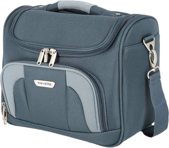 Flash-uitverkoop ⭐ Travelite Orlando ???? Handbagage Beauty Case, Met Clip-on Functie, 19 Liter, 0,9 Kg, Marineblauw (Blauw) ???? 5 Flash-uitverkoop ⭐ Travelite Orlando ???? Handbagage Beauty Case, Met Clip-on Functie, 19 Liter, 0,9 Kg, Marineblauw (Blauw) ???? - Afbeelding 3