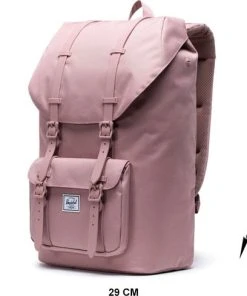 Nieuw ⭐ Herschel Little America - Ash Rose / Ruime Rugzak Met 25L Opbergvolume - 15" Fleece-gevoerd Laptopvak - Magnetische Sluiting / Met Levenslange Fabrieksgarantie / Limited Lifetime Warranty / Roze ⌛ -Herschel Shop 550x489
