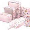 Groothandel ???? Qpacks - Flower Power Packing Cubes Set 6-delig - Waterdicht - Patroon - Roze Bloemen Print - Toilettas - Koffer Organiser - ???? Backpack ???? -Herschel Shop 550x490 2