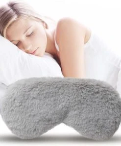 Beste Pirce ⭐ MINIIYOU 2 Stuks - Pluchen Dames Slaapmasker Grijs En Roze - Reismasker Met Vacht - Oogmasker ???? -Herschel Shop 550x500 3