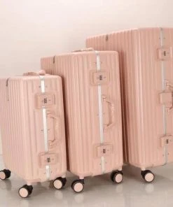 Beste recensies van ???? TOP-AA TOP AA Reis Kofferset - Trolleyset 3-delig Met TSA Slot Aluminum Frame, Kleine Cabine En Groot, ABS Luggage, (20+24+28 Inches 3 Pc Set), Roze/pink ❤️ -Herschel Shop 550x503
